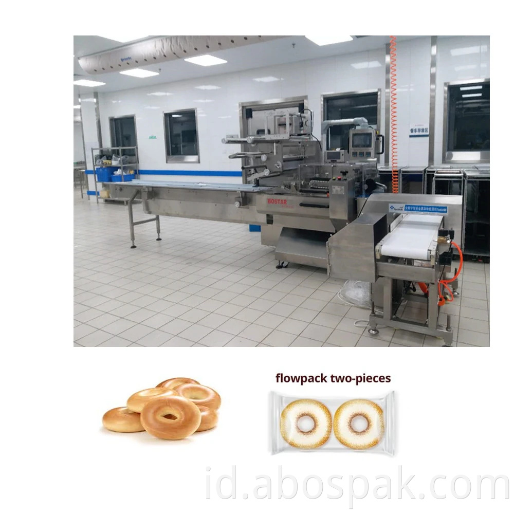 Semi-Otomatis Bagel Makanan Donat Donat Paket Kemasan Mesin Seal Forming Machine